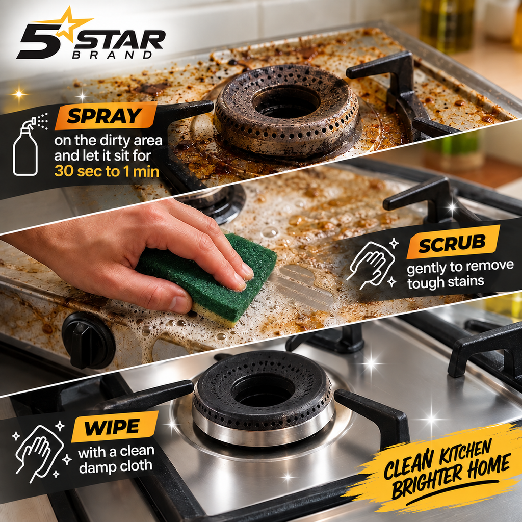 Kitchen Cleaning Spray, Gas Stove & Chimney Degreaser, Pack of 2