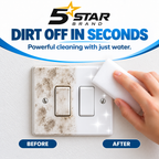 5STAR BRAND Magic Eraser Cleaning Sponge | Pack of 4 | Multi-Surface Scratch-Free Cleaning | Removes 100+ Tough Stains with Just Water | For Walls, Kitchen, Bathroom, Shoes & Switch Boards